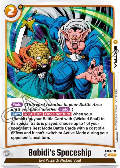 Babidis Spaceship Tournament Pack 04 FB03-101 Tournament and Championship Promos Fusion World card