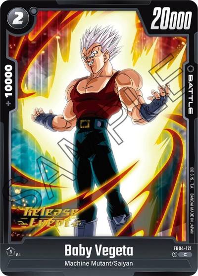 Baby Vegeta FB04-121 Ultra Limit Release Event Cards Fusion World card