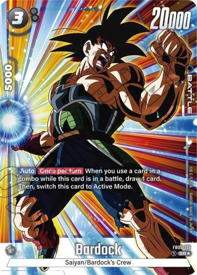 Bardock Alternate Art FB03-121 Raging Roar Fusion World card