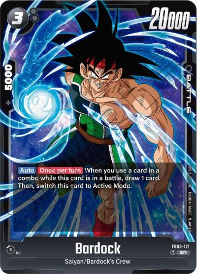 Bardock FB03-121 Raging Roar Fusion World card