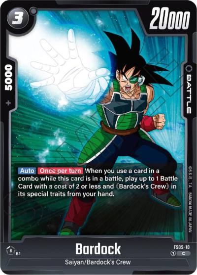 Bardock FS05-10 Starter Deck 5: Bardock Fusion World card