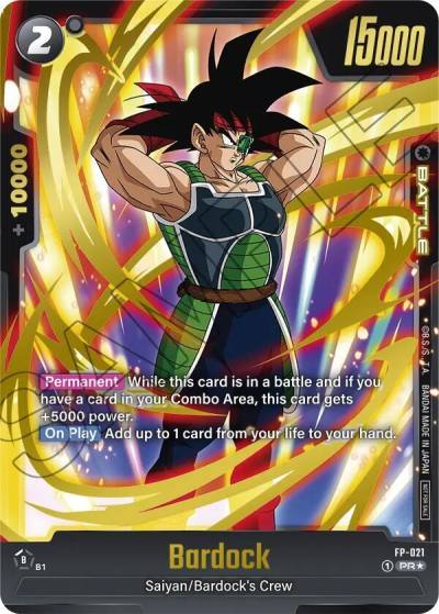 Bardock Gold FP-021 Fusion World Promotion Cards and Packs Fusion World card
