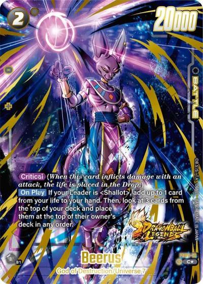 Beerus Bonus Pack Alternate Art FS09-13 Starter Deck 9: Shallot Fusion World card
