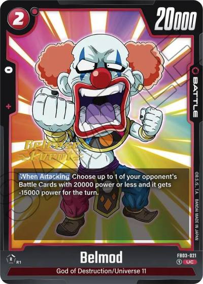 Belmod FB03-021 Raging Roar Release Event Cards Fusion World card
