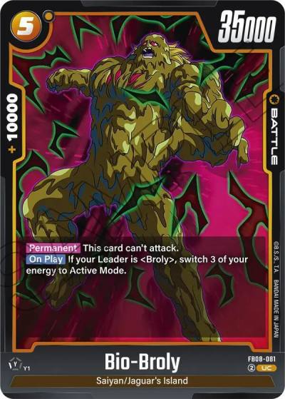 Bio Broly FB08-081 Saiyan's Pride Fusion World card