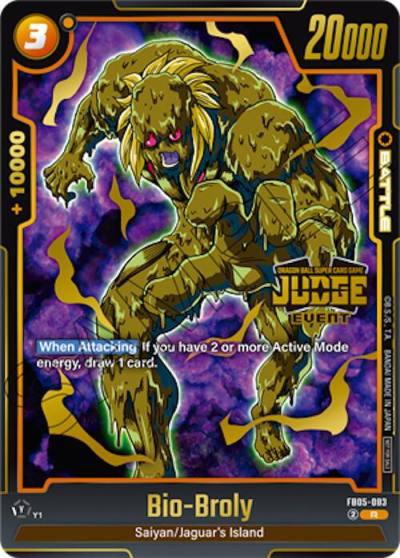 Bio Broly Judge Pack Event Judge 04 FB05-083 Tournament and Championship Promos Fusion World card