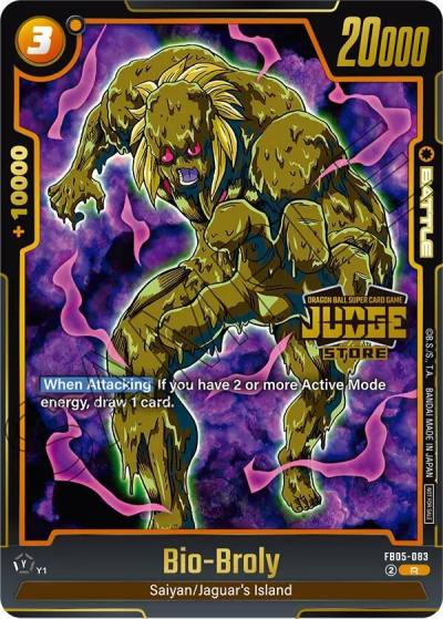 Bio Broly Judge Pack Store Judge 04 FB05-083 Tournament and Championship Promos Fusion World card