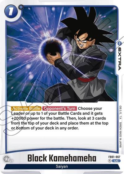 Black Kamehameha FB01-067 Awakened Pulse Fusion World card
