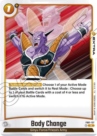 Body Change FB01-137 Awakened Pulse Fusion World card