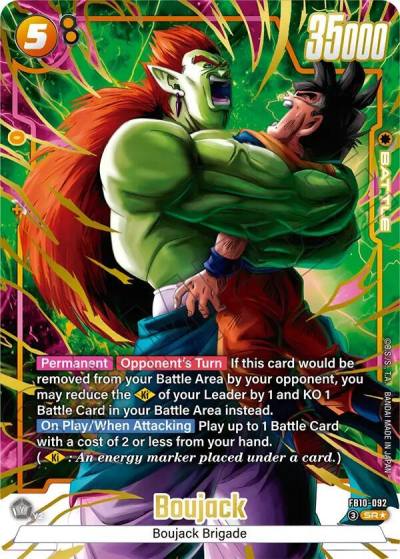 Boujack Alternate Art FB10-092 Cross Force Fusion World card