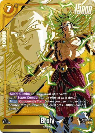 Broly Alternate Art FB08-088 Saiyan's Pride Fusion World card