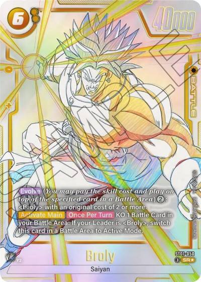 Broly Alternate Art ST01-050 Story Booster 01 Fusion World card