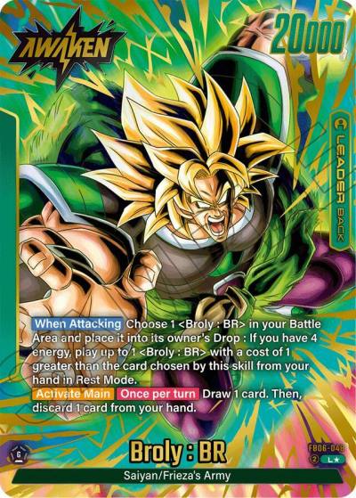 Broly BR Alternate Art FB06-048 Rivals Clash Fusion World card