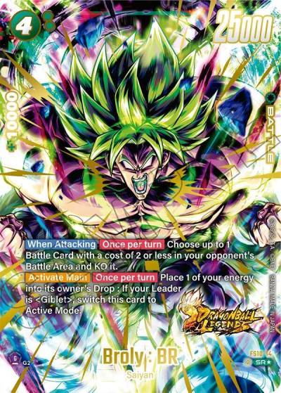 Broly BR Bonus Pack Alternate Art FS10-14 Starter Deck 10: Giblet Fusion World card