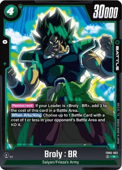 Broly BR FB06-062 Rivals Clash Fusion World card
