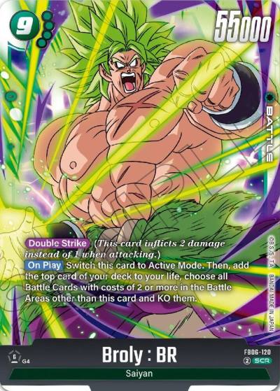 Broly BR FB06-120 Rivals Clash Fusion World card