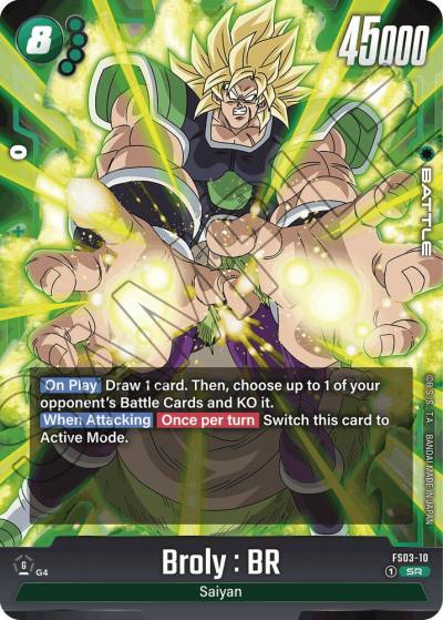 Broly BR FS03-10 Starter Deck 3: Broly Fusion World card