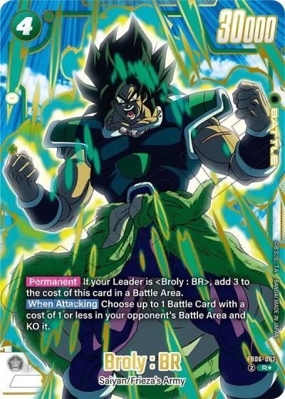Broly BR Gold FB06-062 Fusion World Promotion Cards and Packs Fusion World card