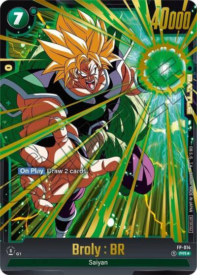 Broly BR Selection Pack 01 FP-014 Tournament and Championship Promos Fusion World card