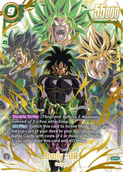 Broly BR Super Alternate Art FB06-120 Rivals Clash Fusion World card