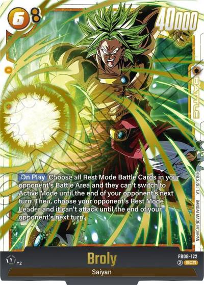 Broly FB08-122 Saiyan's Pride Fusion World card
