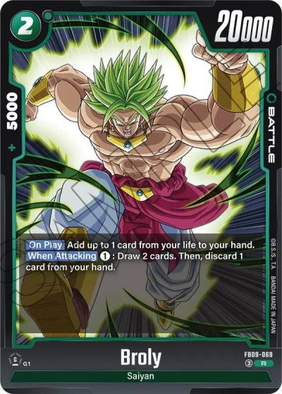 Broly FB09-069 Dual Evolution Fusion World card