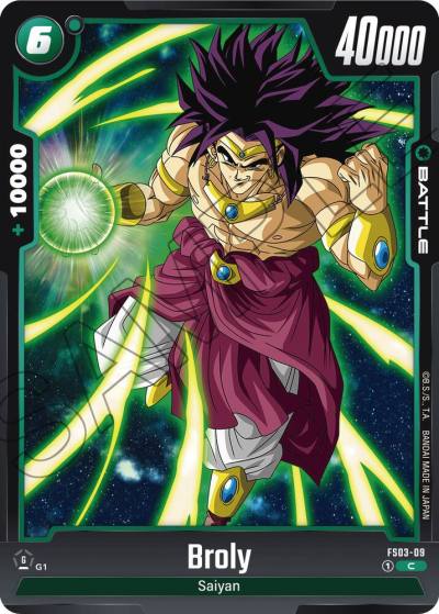 Broly FS03-09 Starter Deck 3: Broly Fusion World card