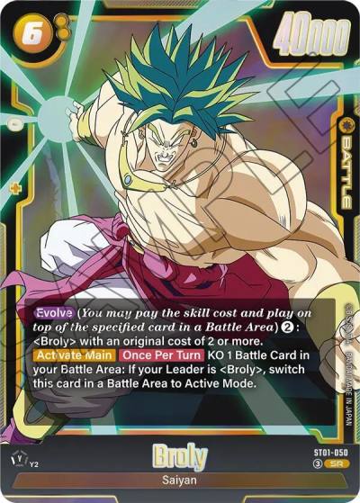 Broly ST01-050 Story Booster 01 Fusion World card