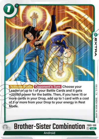 Brother Sister Combination FB01-100 Awakened Pulse Fusion World card