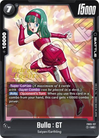Bulla GT FB03-127 Raging Roar Release Event Cards Fusion World card