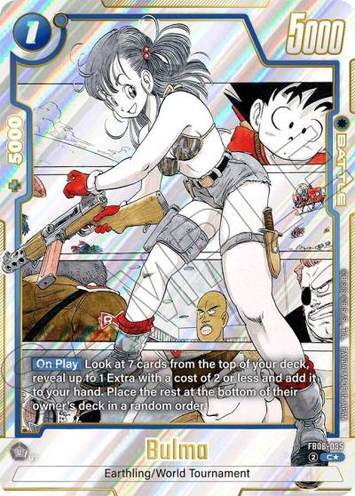 Bulma Alternate Art FB06-035 Manga Booster 01 Fusion World card