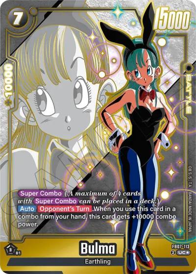 Bulma Alternate Art FB07-113 Wish For Shenron Fusion World card