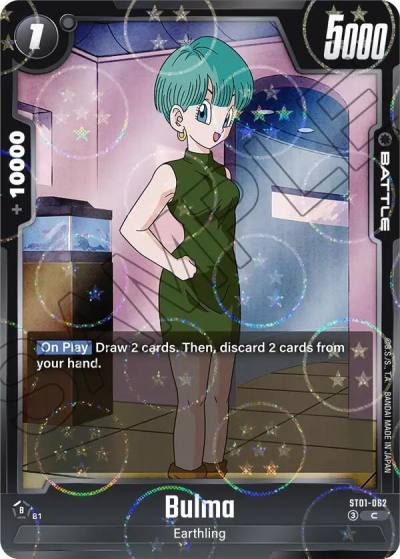 Bulma Dragon Ball Pattern ST01-062 Story Booster 01 Fusion World card
