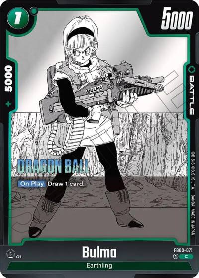 Bulma FB03-071 Manga Booster 02 Fusion World card