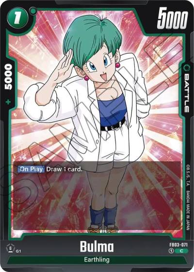 Bulma FB03-071 Raging Roar Fusion World card