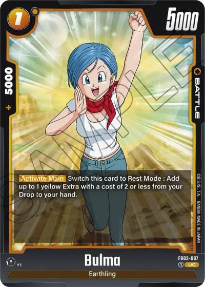 Bulma FB03-087 Raging Roar Fusion World card