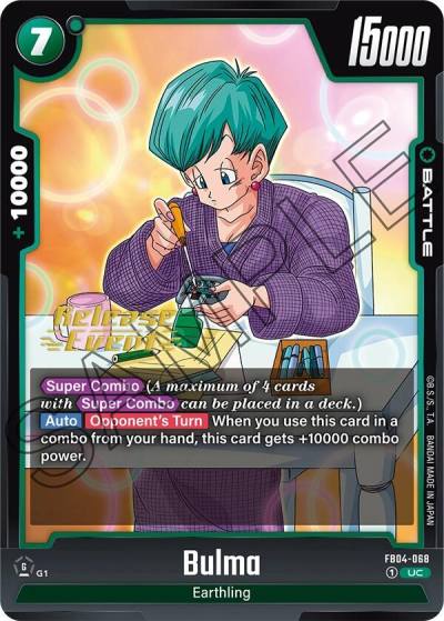 Bulma FB04-068 Ultra Limit Release Event Cards Fusion World card