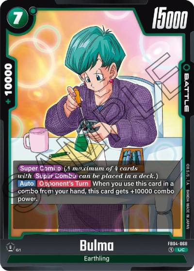 Bulma FB04-068 Ultra Limit Fusion World card
