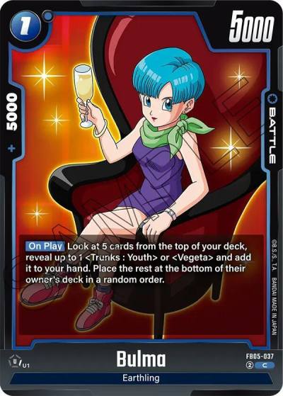 Bulma FB05-037 New Adventure Fusion World card