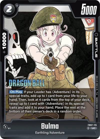 Bulma FB07-115 Manga Booster 02 Fusion World card
