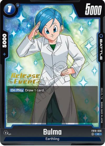 Bulma FB10-036 Cross Force Release Event Cards Fusion World card