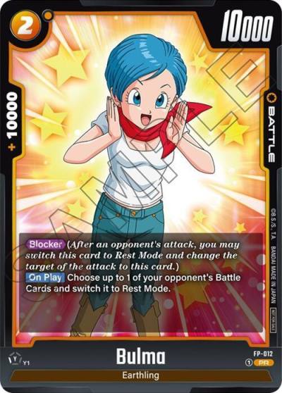 Bulma FP-012 Fusion World Promotion Cards and Packs Fusion World card