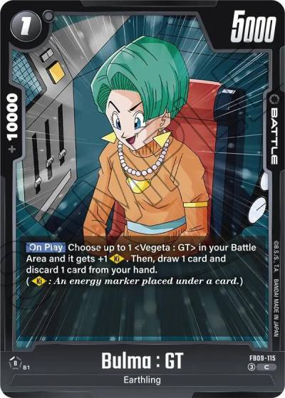 Bulma GT FB09-115 Dual Evolution Fusion World card