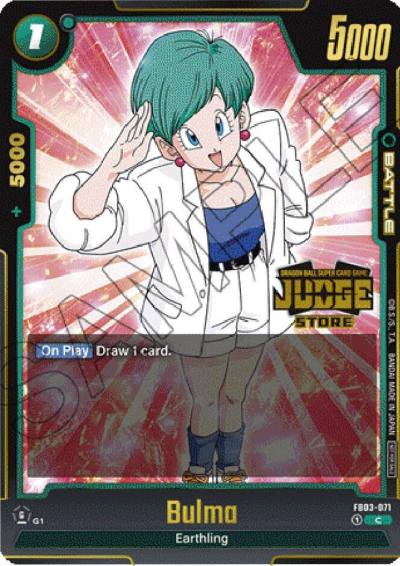 Bulma Judge Pack Store Judge 02 FB03-071 Tournament and Championship Promos Fusion World card