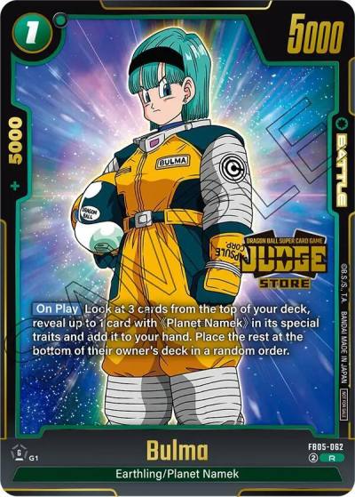 Bulma Judge Pack Store Judge 04 FB05-062 Tournament and Championship Promos Fusion World card