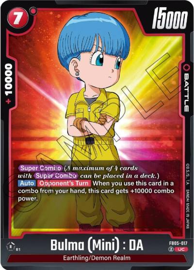 Bulma Mini DA FB05-017 New Adventure Fusion World card