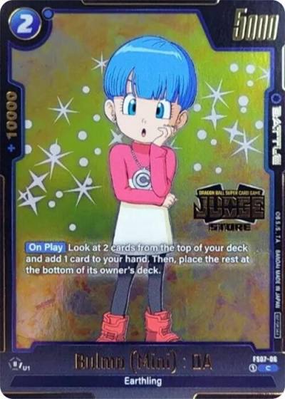 Bulma Mini DA Judge Pack Store Judge 03 FS07-06 Tournament and Championship Promos Fusion World card