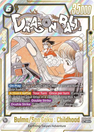 Bulma Son Goku Childhood Alternate Art SB01-057 Manga Booster 01 Fusion World card