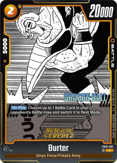 Burter FB05-081 Manga Booster 02 Release Event Cards Fusion World card
