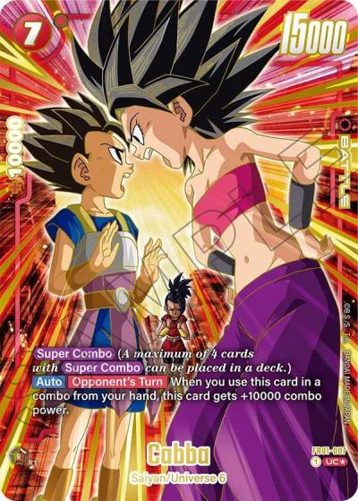 Cabba 1st Anniversary Set FB01-007 Fusion World Promotion Cards and Packs Fusion World card